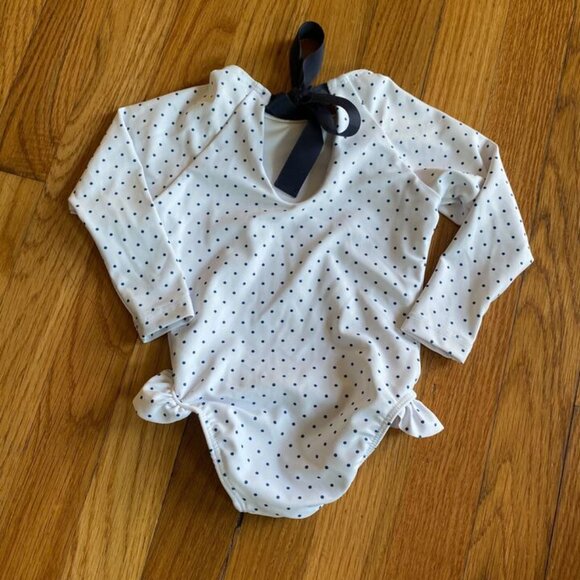 Minnow Rashguard One Piece Baby Girl Size 1 - Picture 2 of 6